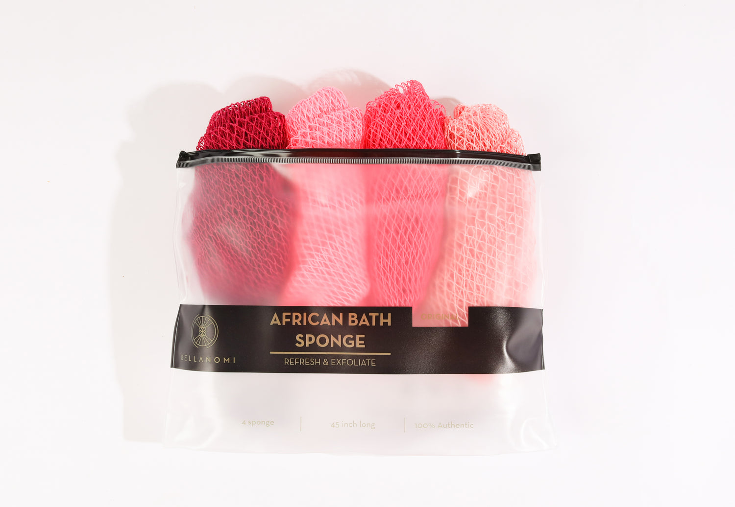 4-Piece African Exfoliating Net Sponge Set