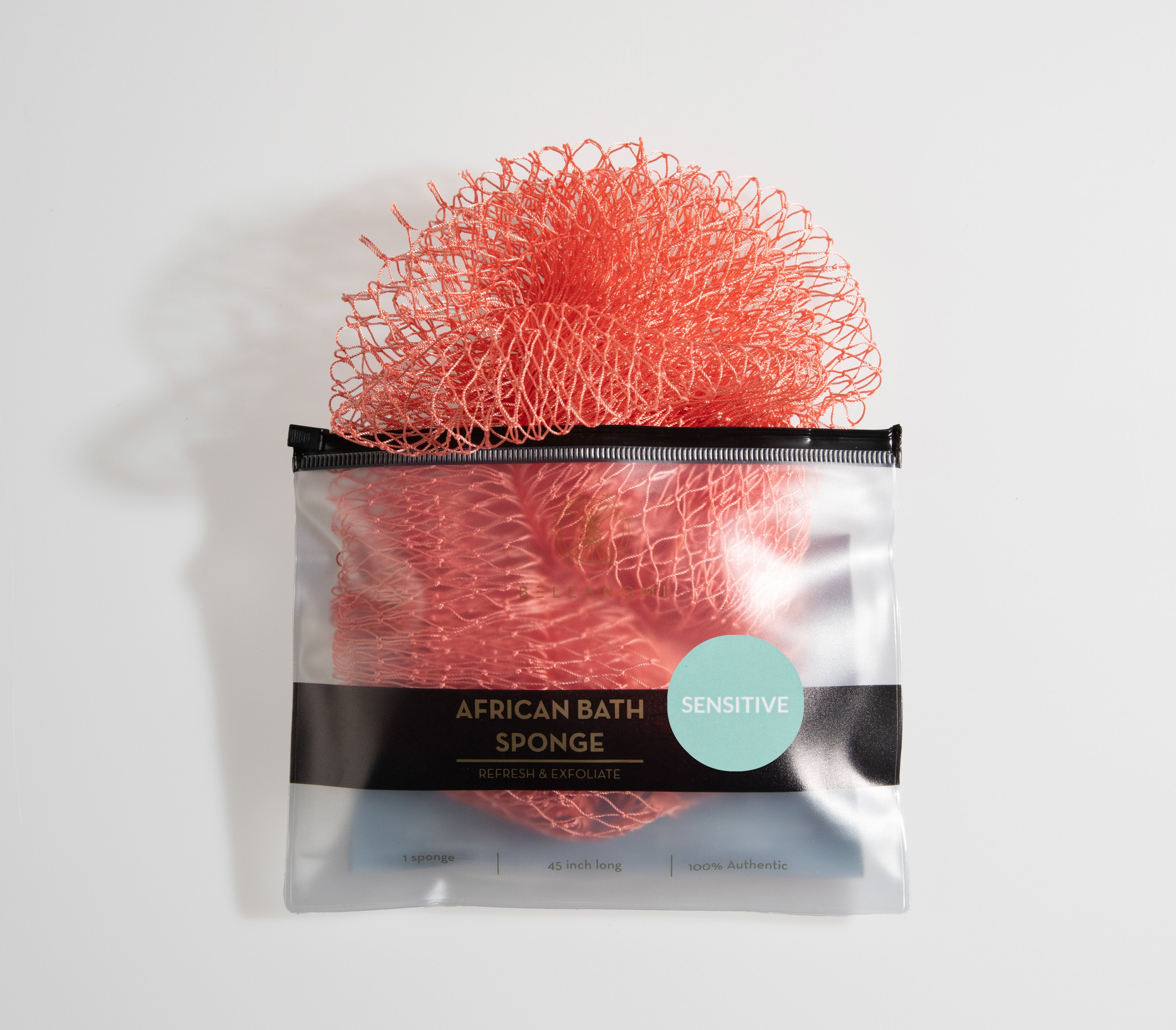 African Exfoliating Net Sponge (FOR SENSITIVE SKIN) 45" Long