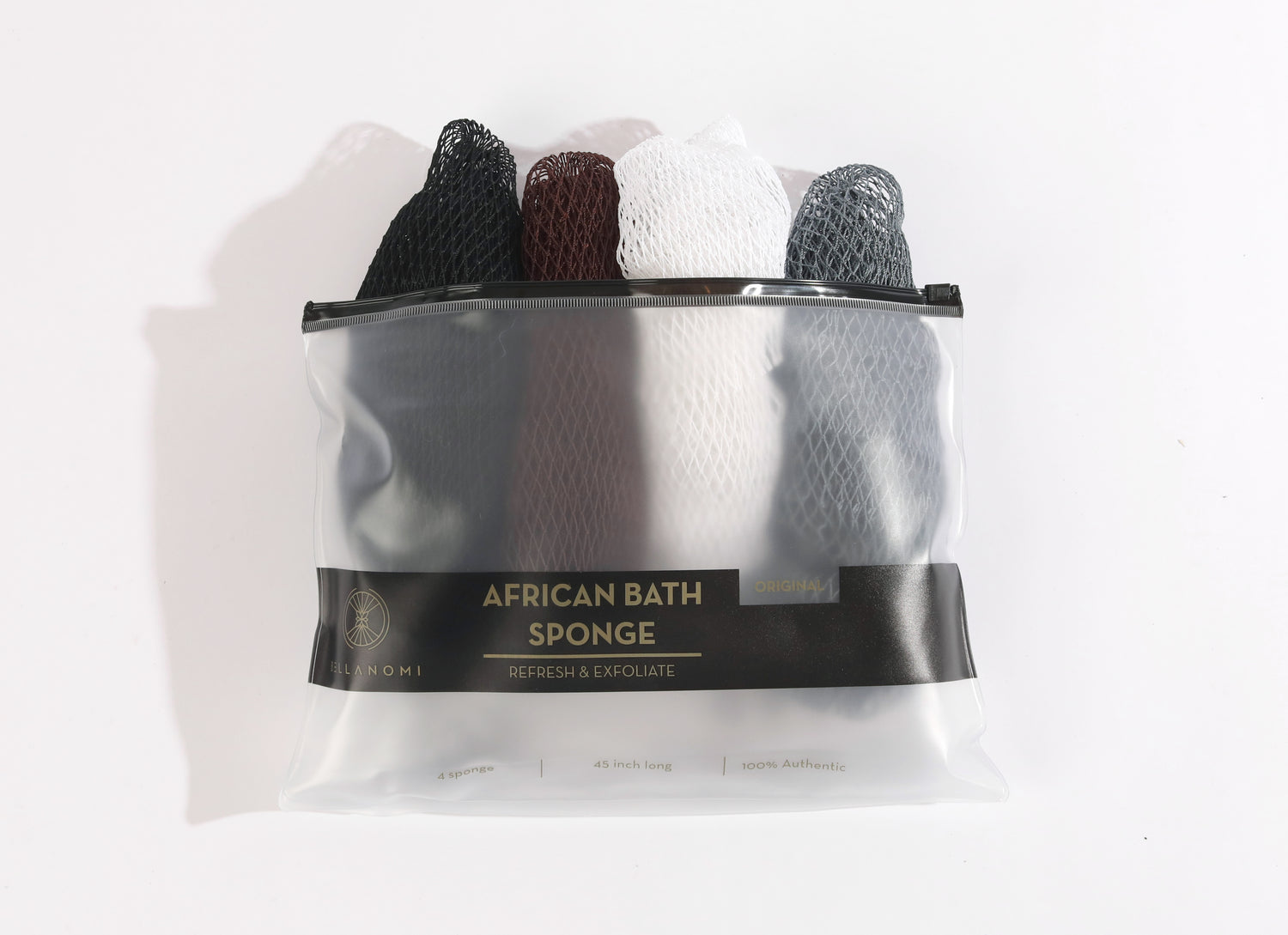 4-Piece African Exfoliating Net Sponge Set