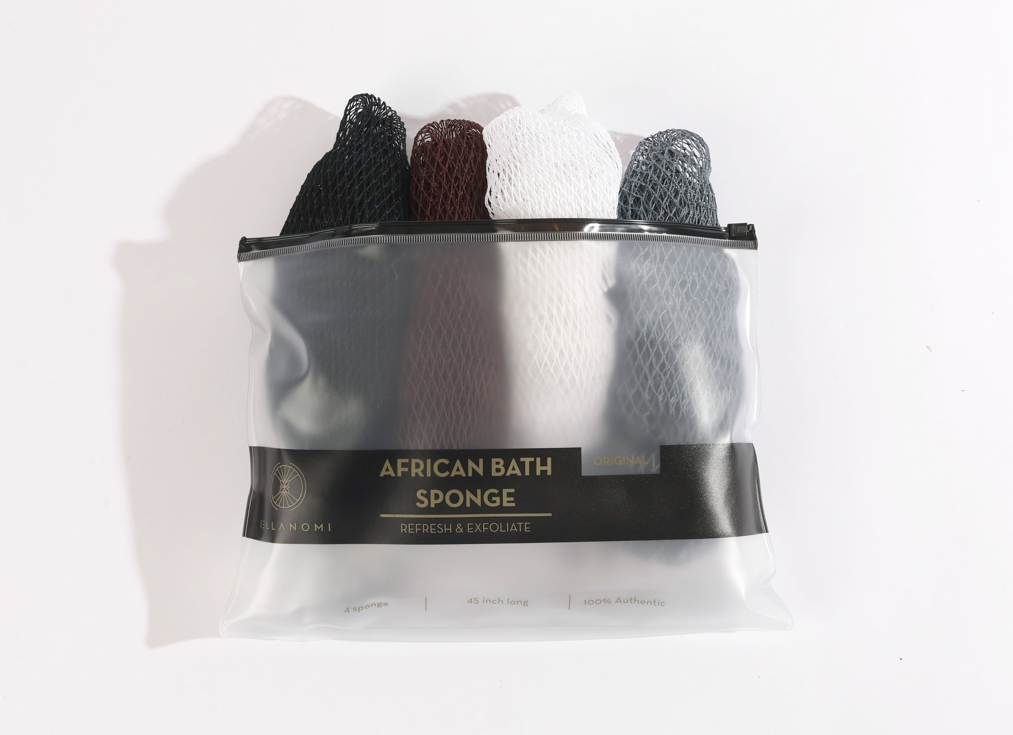 4-Piece African Exfoliating Net Sponge Set