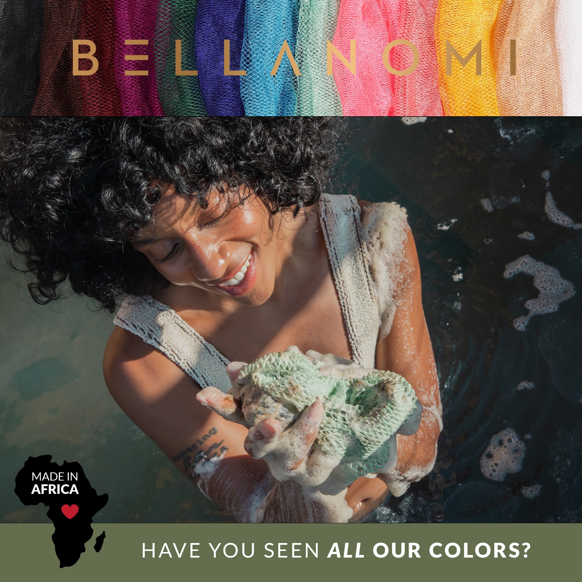 10-Pack African Exfoliating Net Sponges Holiday Box