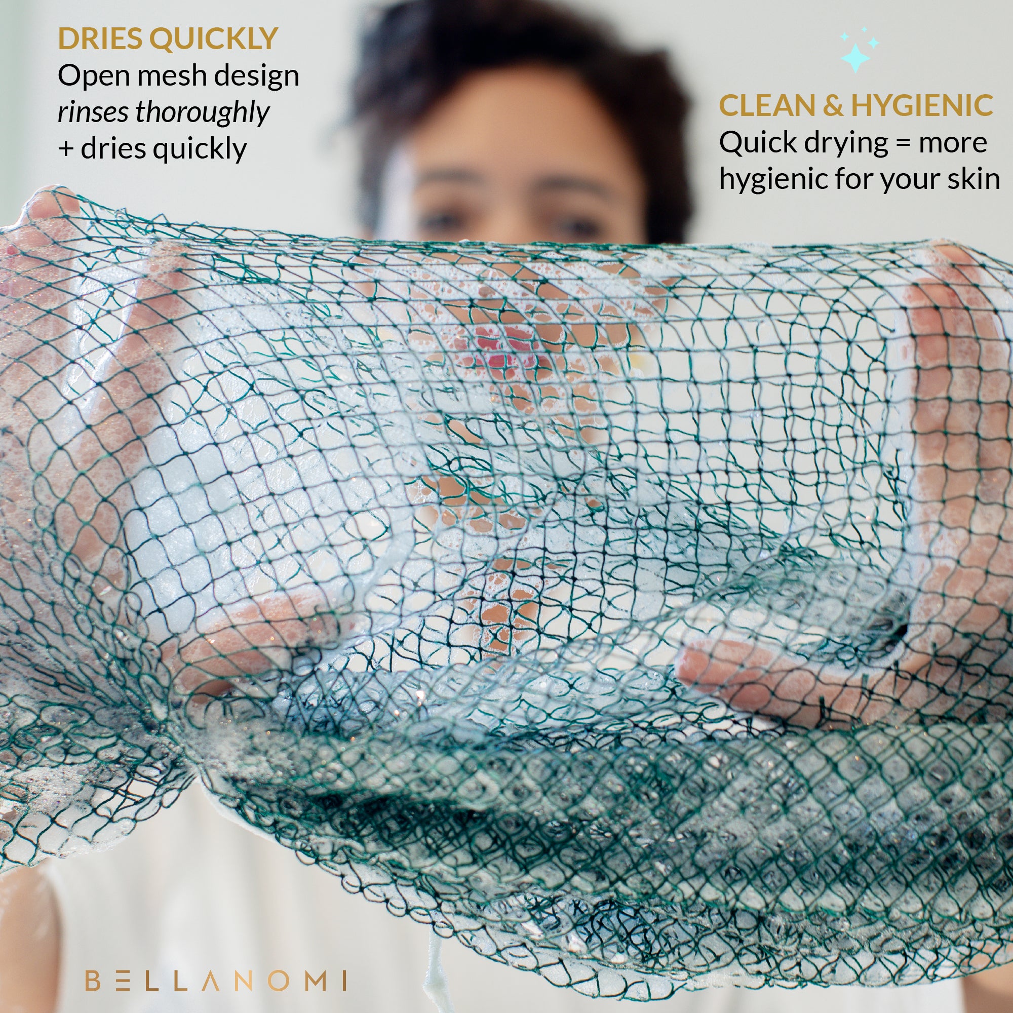 5-Pack African Exfoliating Net Sponges Cupid Box