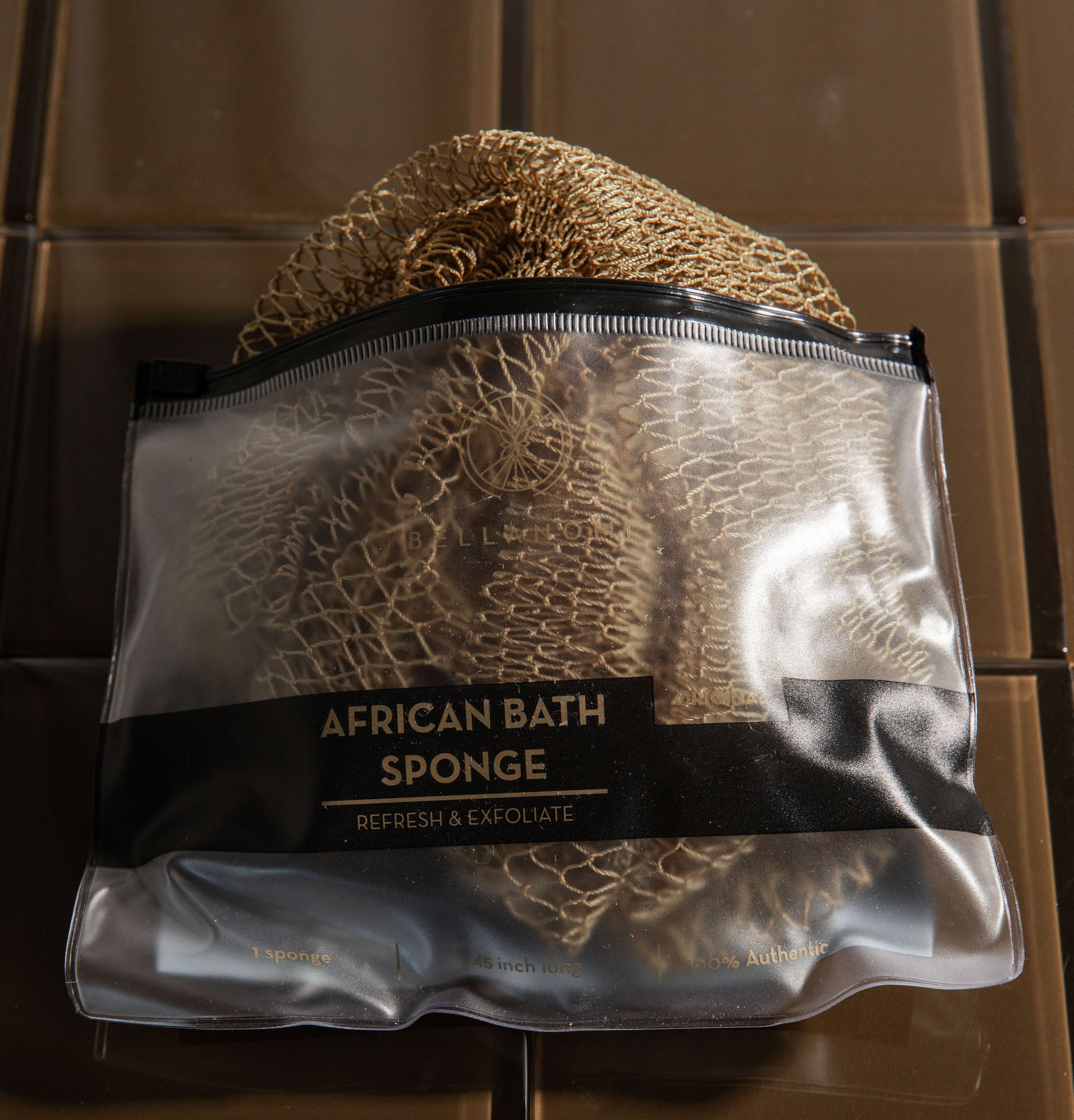 African Exfoliating Net Sponge 45" Long
