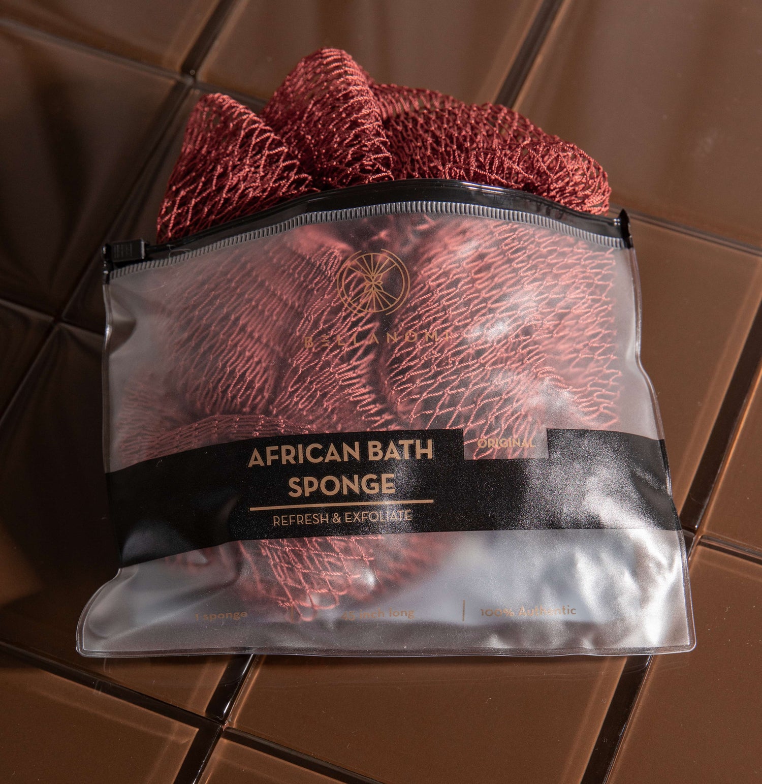 African Exfoliating Net Sponge 45" Long