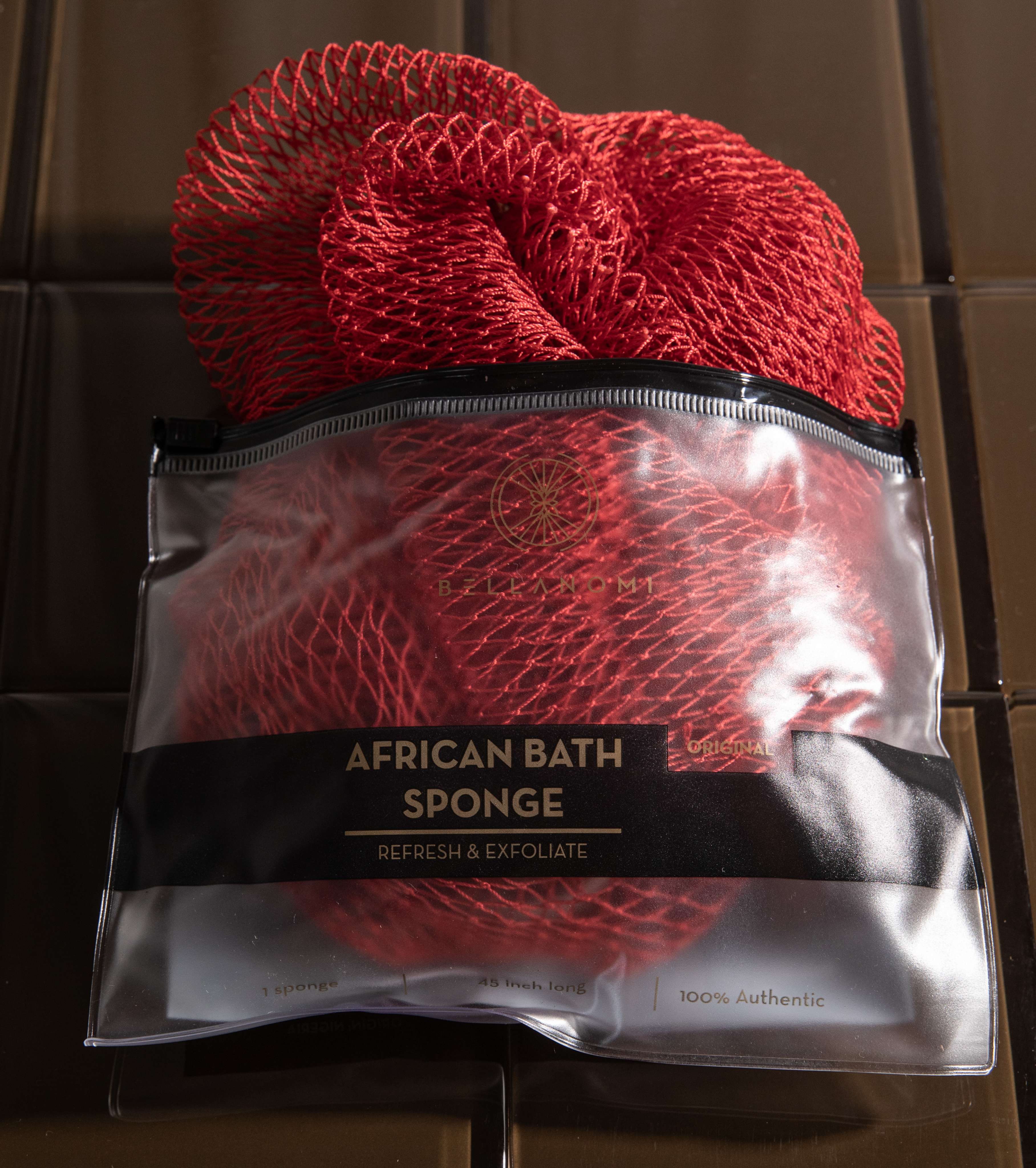 African Exfoliating Net Sponge 45" Long