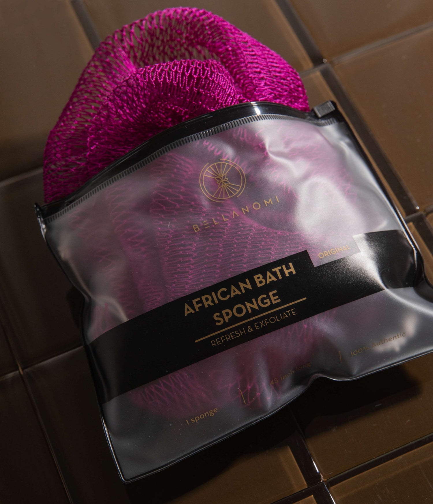 African Exfoliating Net Sponge 45" Long