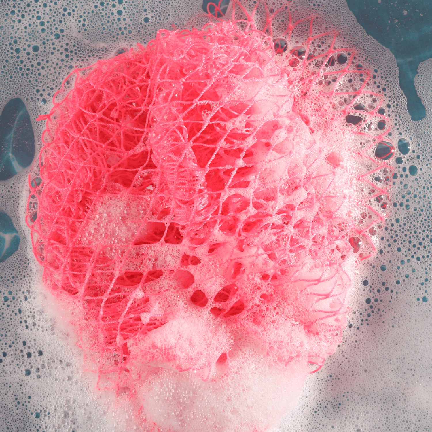 Kiddies African Bath Sponge 20" - Cupid Rose Pink