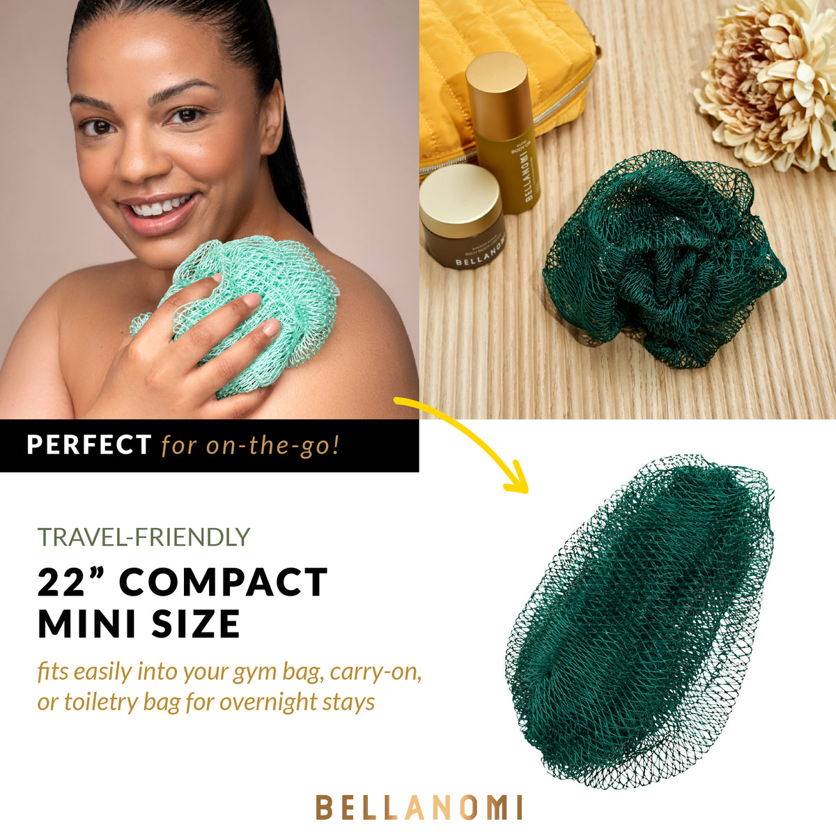 African Net Sponge Home & Travel Set 2 Pack | Full Size + Mini