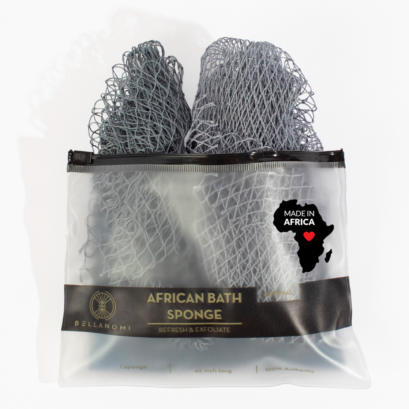 Bellanomi African Net Sponge + Mini Net Sponge Duo Pack