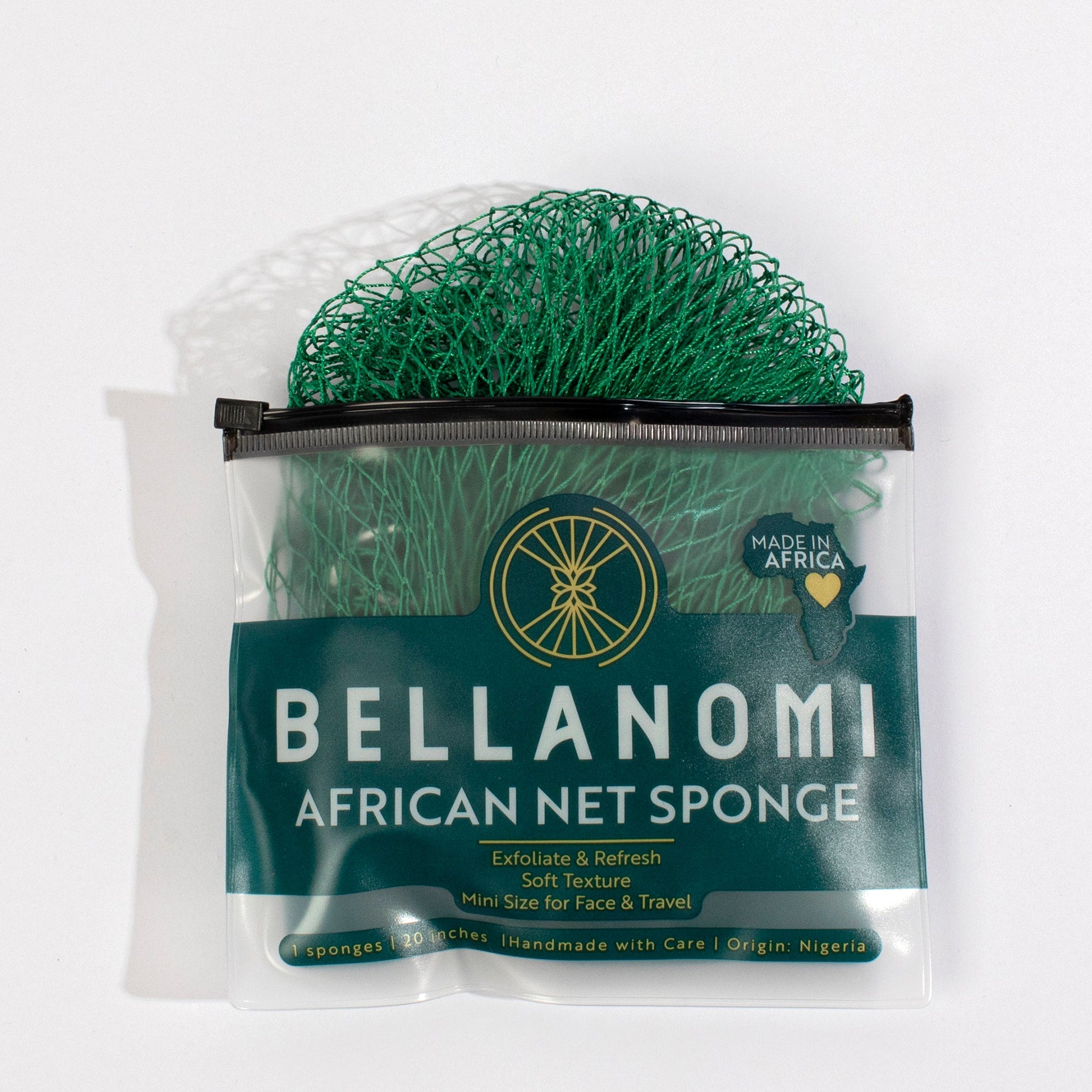 Bellanomi Mini Net Sponge Emerald green