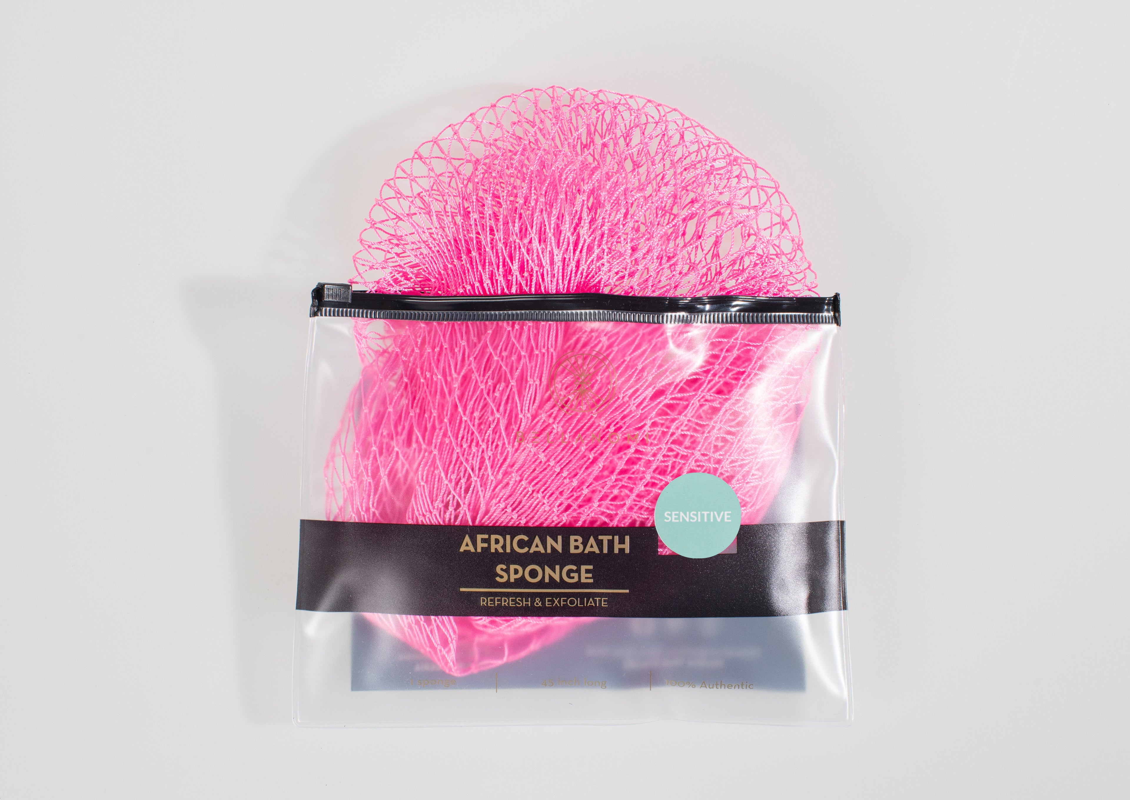 African Exfoliating Net Sponge (FOR SENSITIVE SKIN) 45" Long