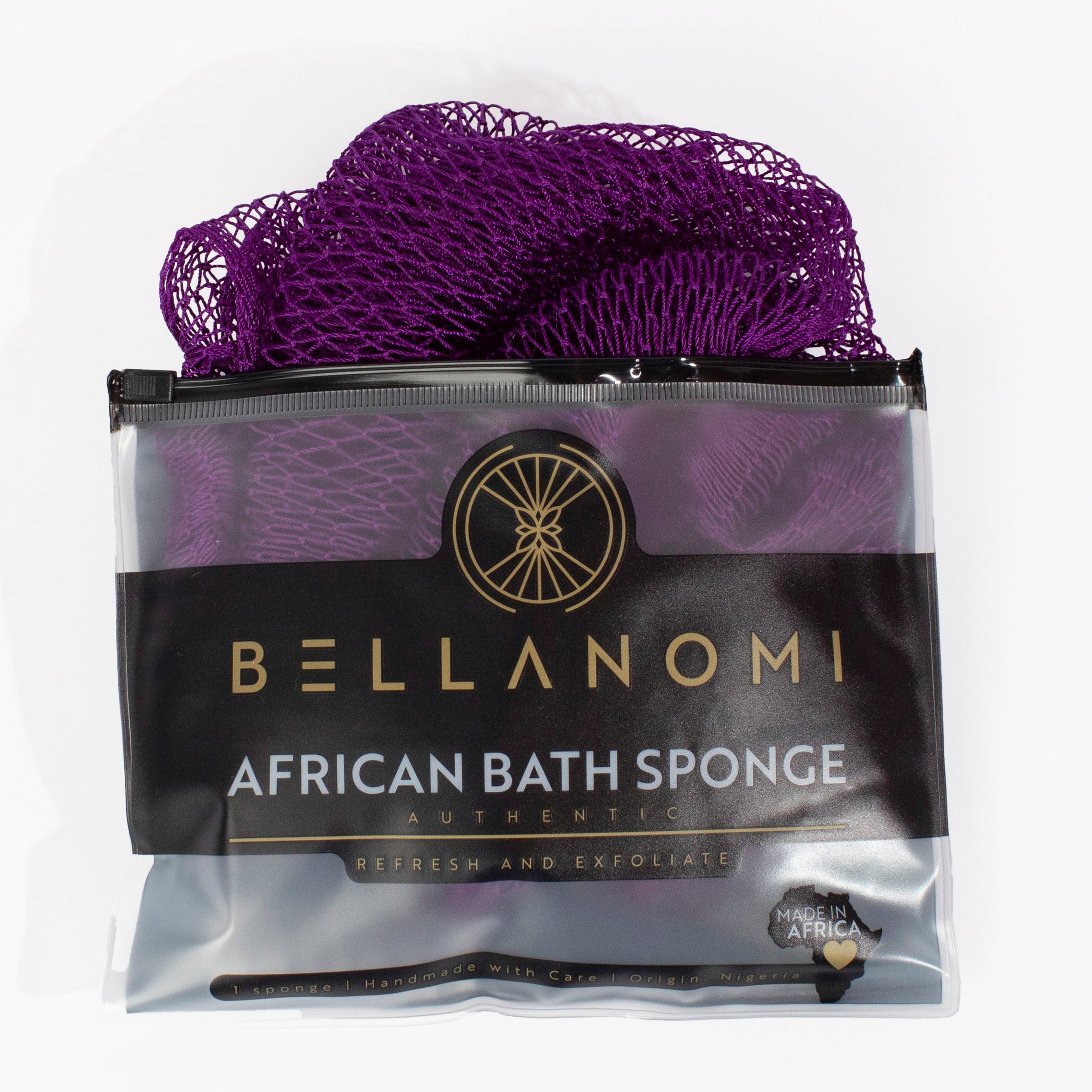Bellanomi African net sponge indigo color