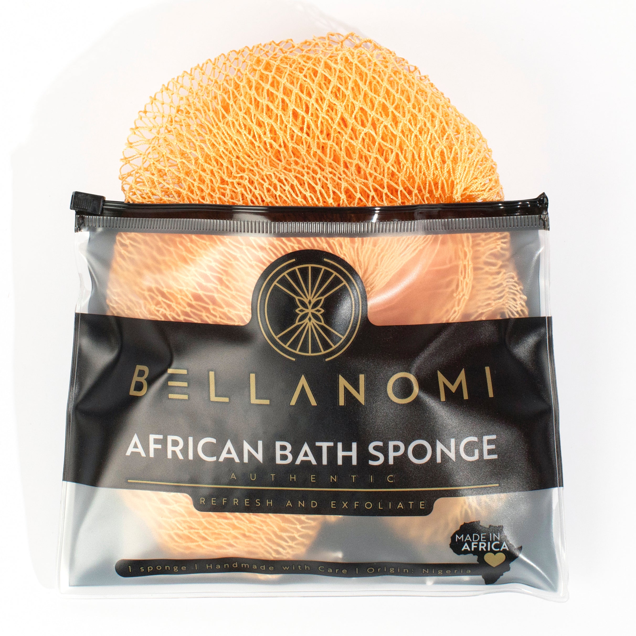 Peach Bellanomi African exfoliating net sponge