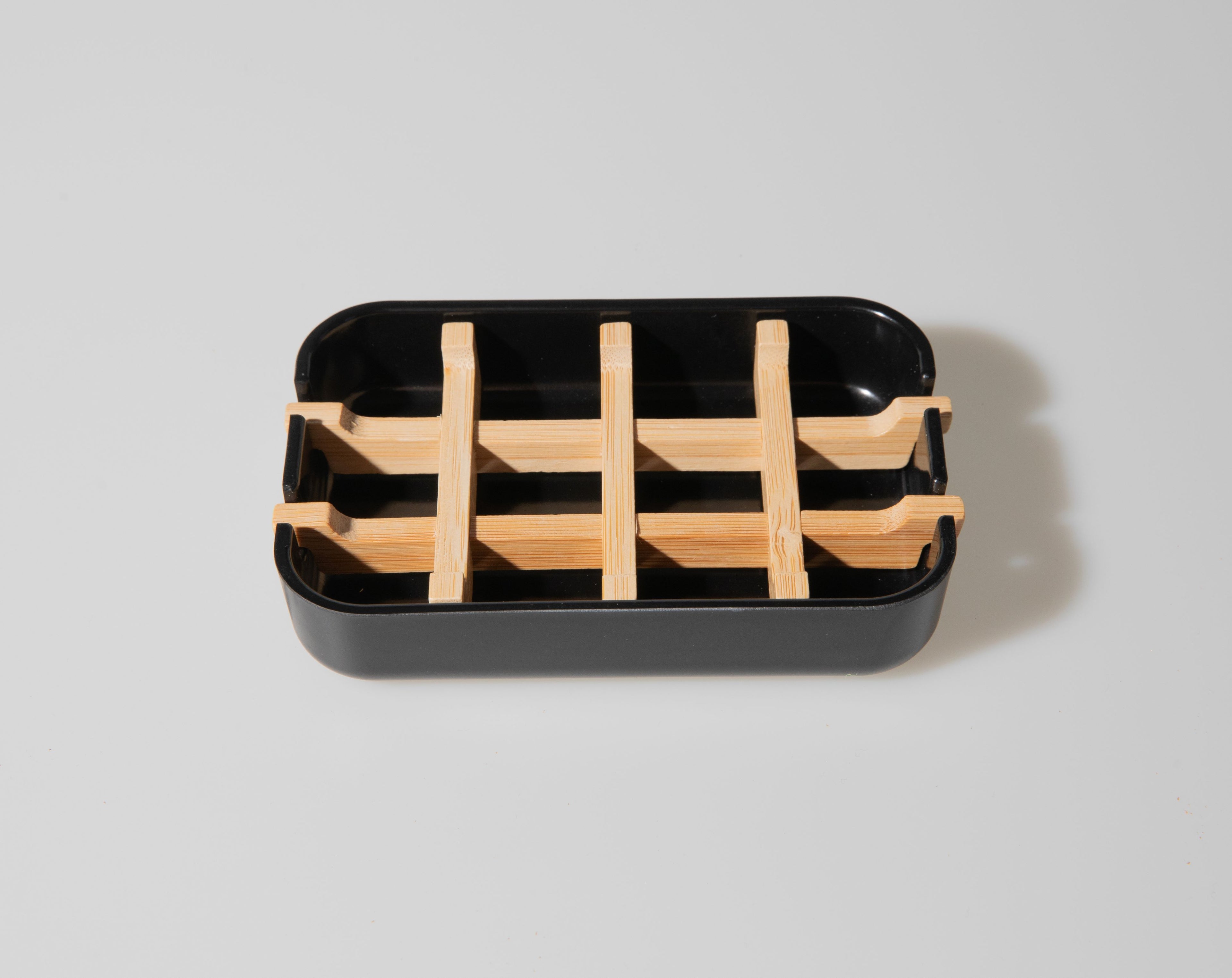 Eco-friendly Bamboo Self-Draining Soap Dish