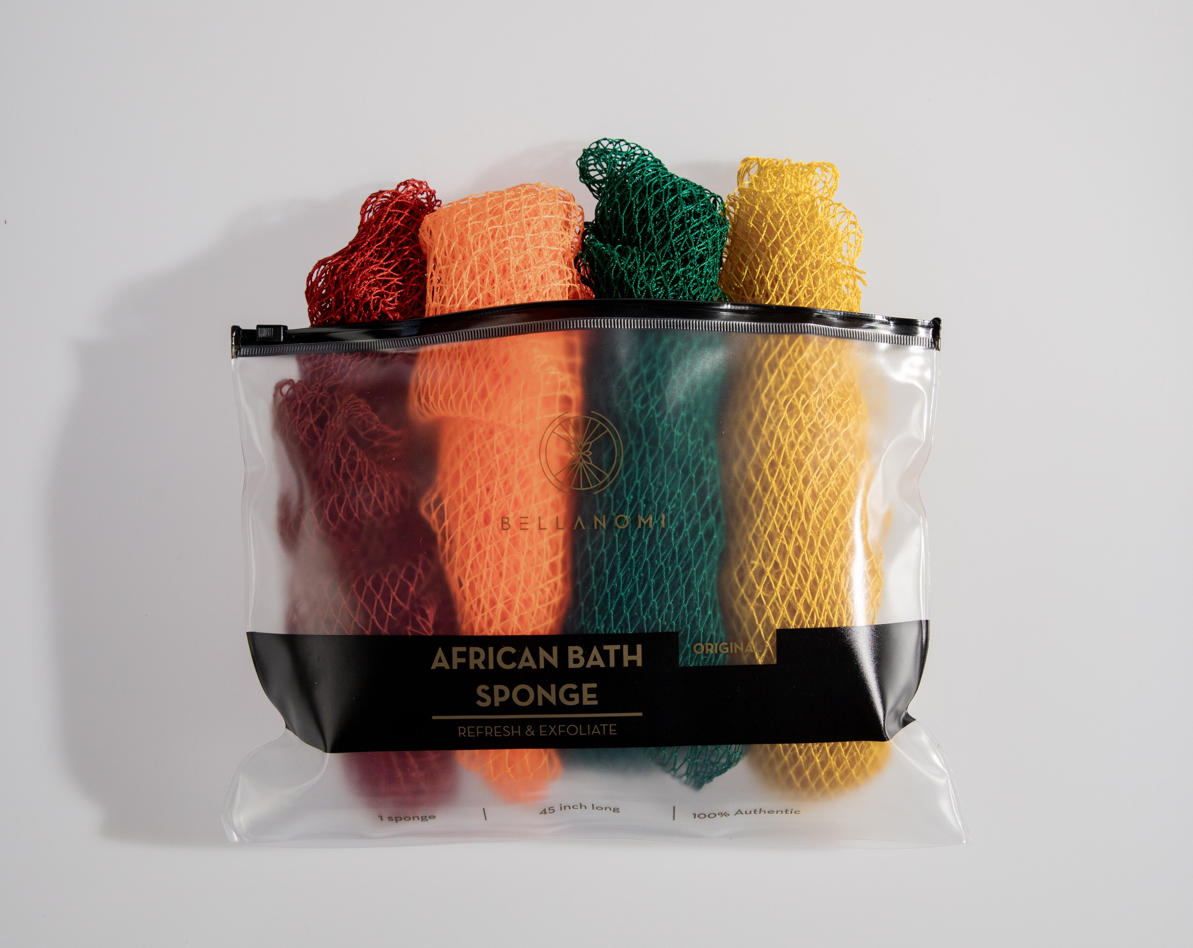 4-Piece African Exfoliating Net Sponge Set