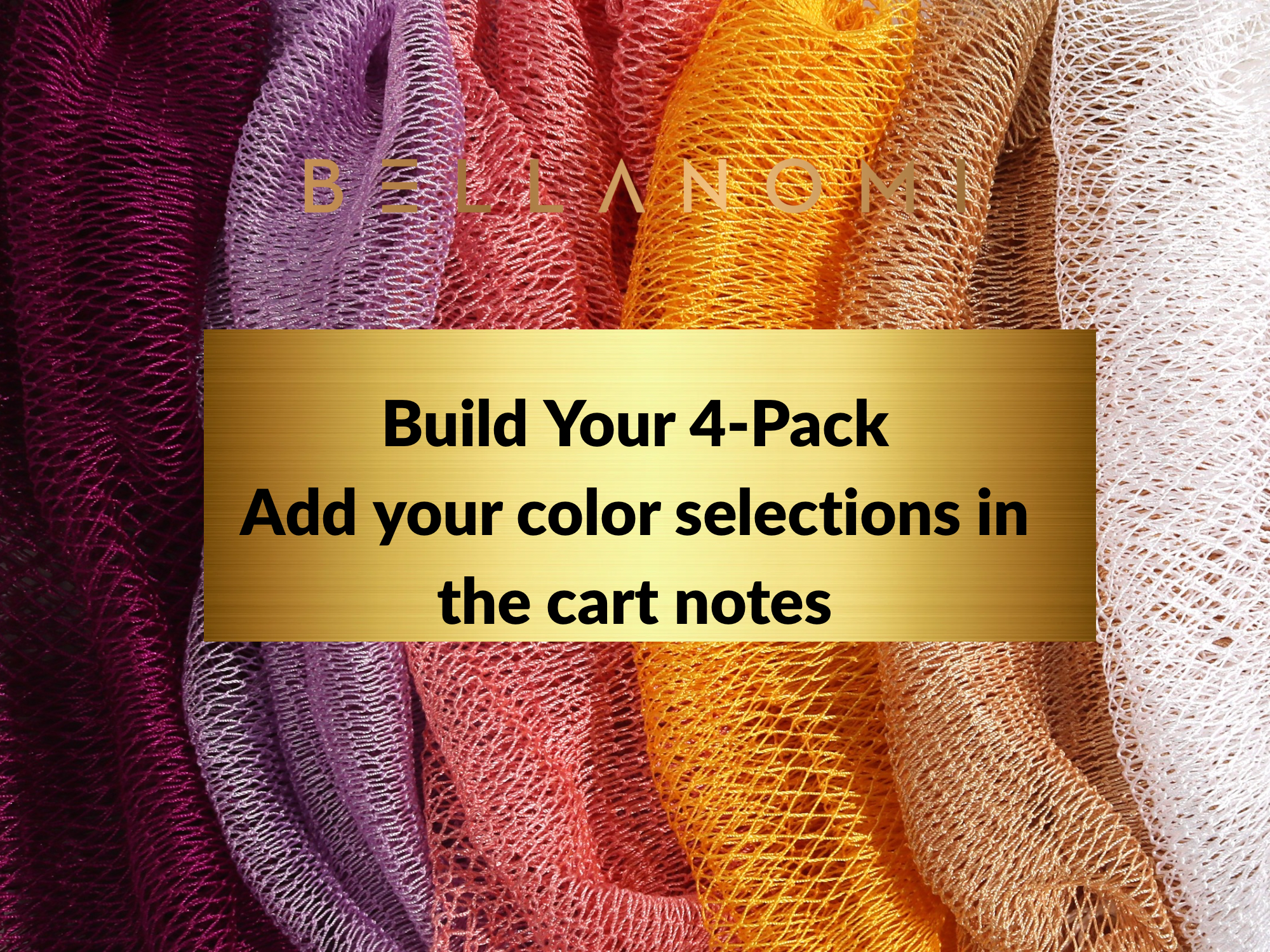 4-Pack African Exfoliating Net Sponge Set