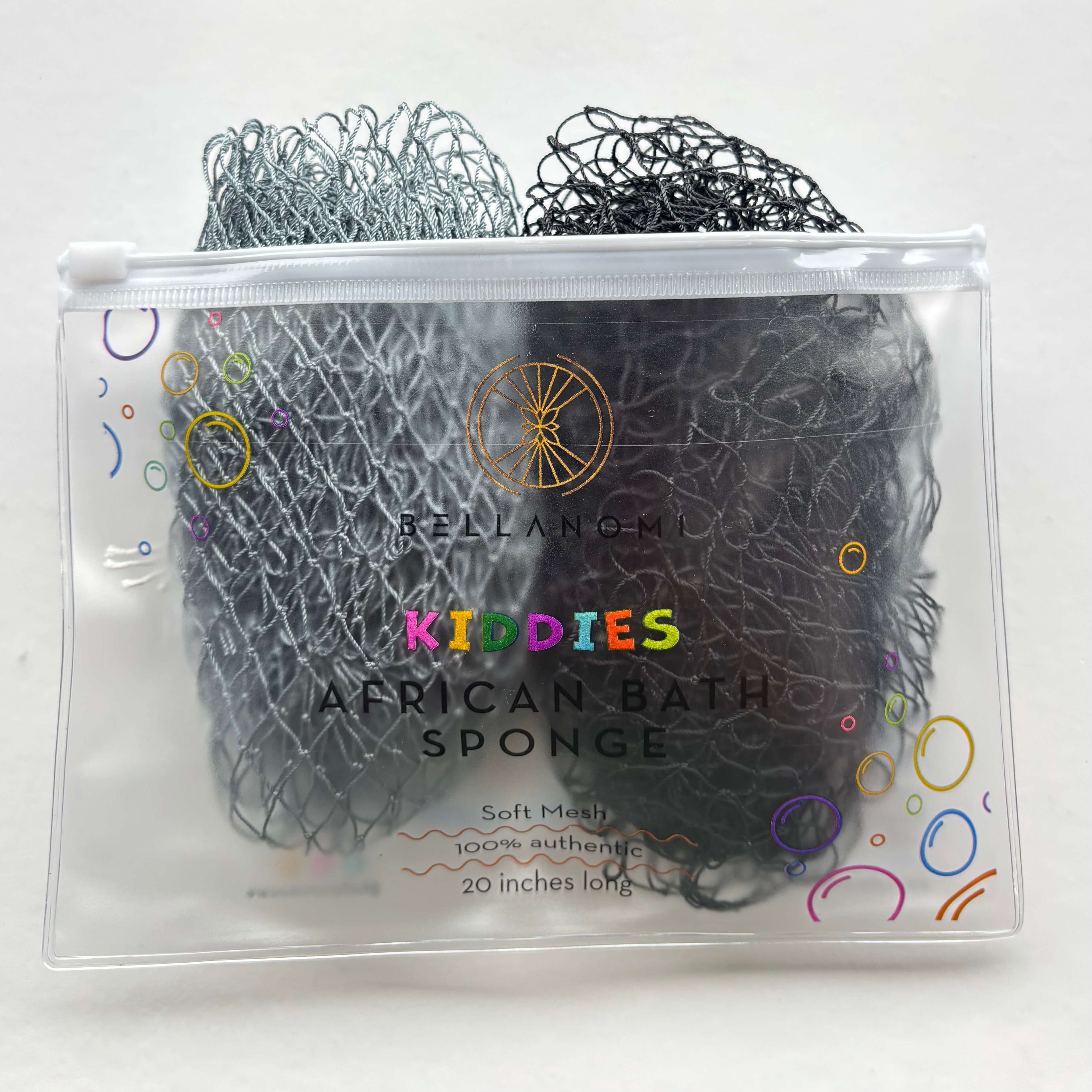 2-Pack Kiddies African Bath Sponge 20" - Soft Texture