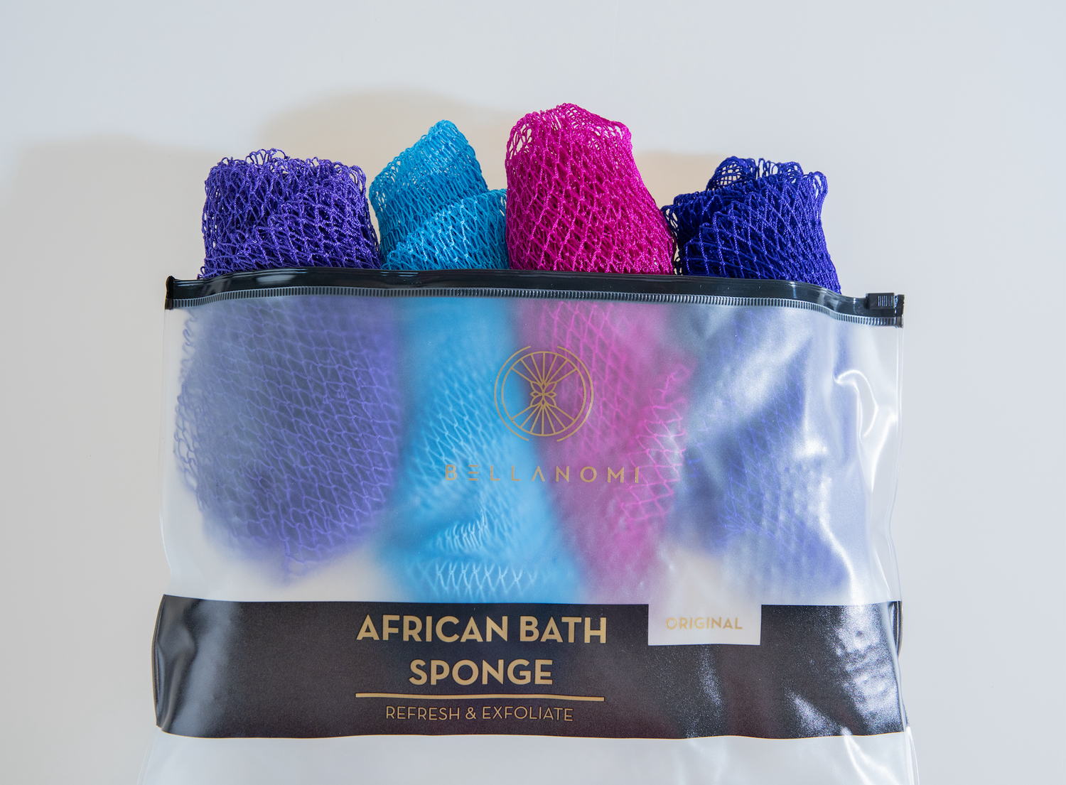4-Piece African Exfoliating Net Sponge Set