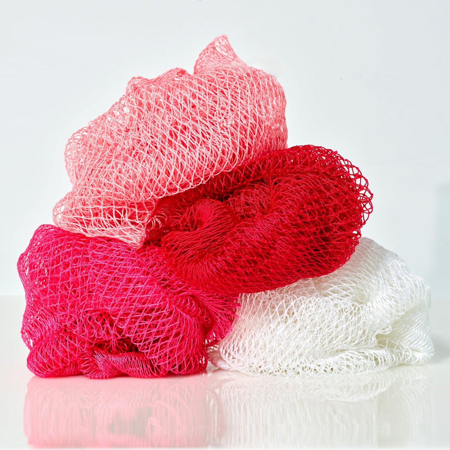 4-Pack African Exfoliating Net Sponge Cupid Bundle