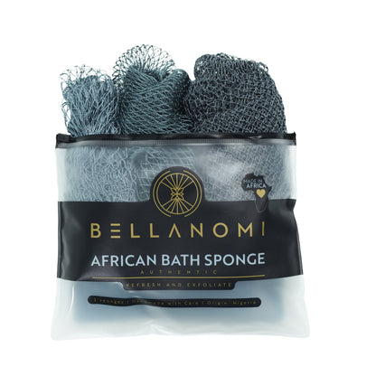 Triple Texture African Net Sponge Bundle