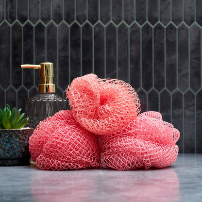 Triple Texture African Net Sponge Bundle