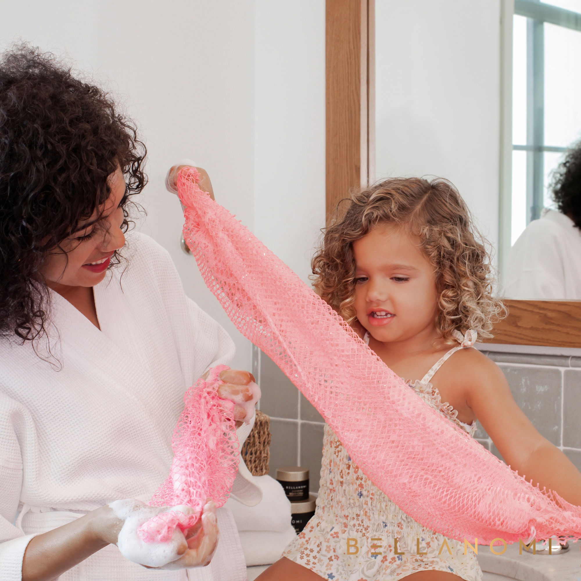 Bellanomi African Net Sponge + Mini Net Sponge Duo Pack