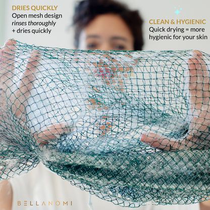 4-Pack African Exfoliating Net Sponge Cupid Bundle