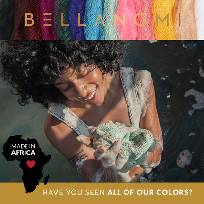 5-Pack African Exfoliating Net Sponges Cupid Box