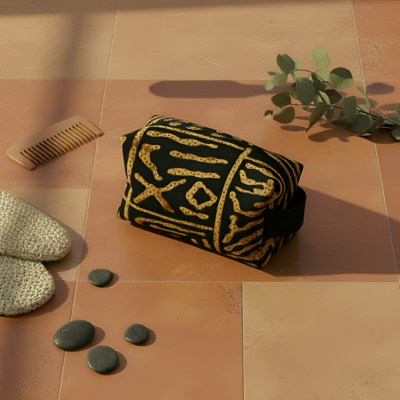Handcrafted African Print Beauty Bag