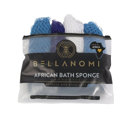 4-Pack African Exfoliating Net Sponge Soft Texture