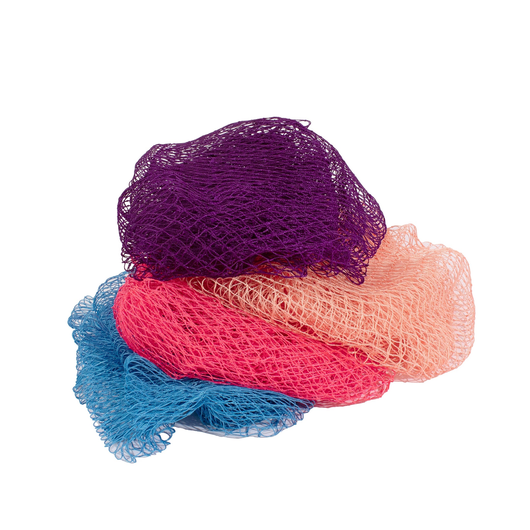 4-Pack African Exfoliating Net Sponge Soft Texture
