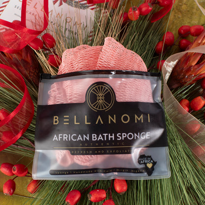 10-Pack African Exfoliating Net Sponges Holiday Box