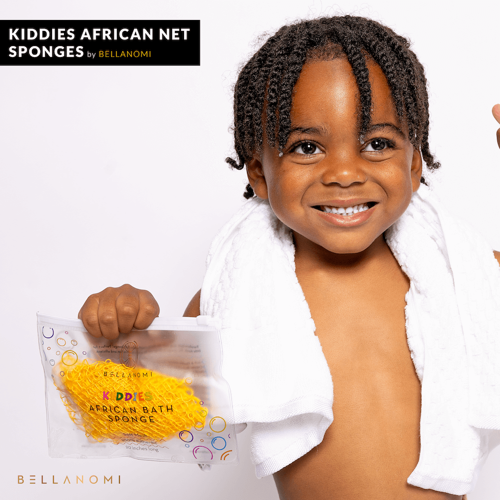 Kiddies African Bath Sponge 20" - Cupid Rose Pink