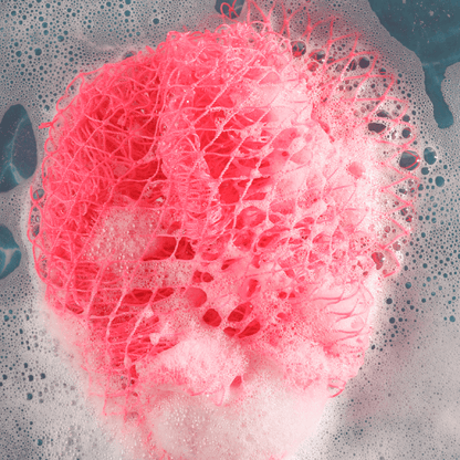 Kiddies African Bath Sponge 20" - Cupid Rose Pink