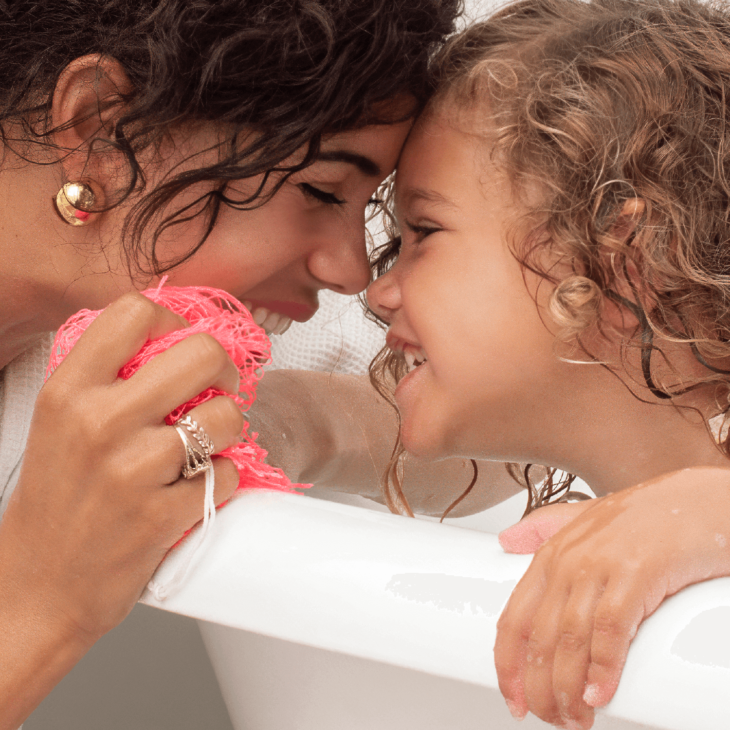 Kiddies African Bath Sponge 20" - Cupid Rose Pink