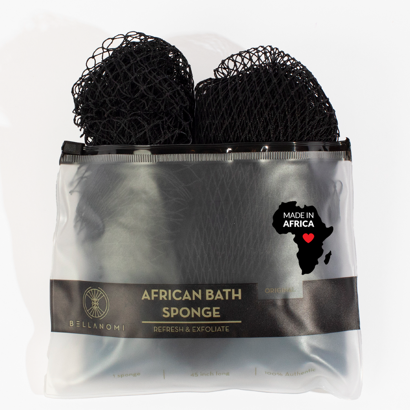 Bellanomi African Net Sponge + Mini Net Sponge Duo Pack