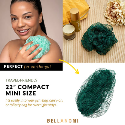 African Net Sponge Home &amp; Travel Set 2 Pack | Full Size + Mini