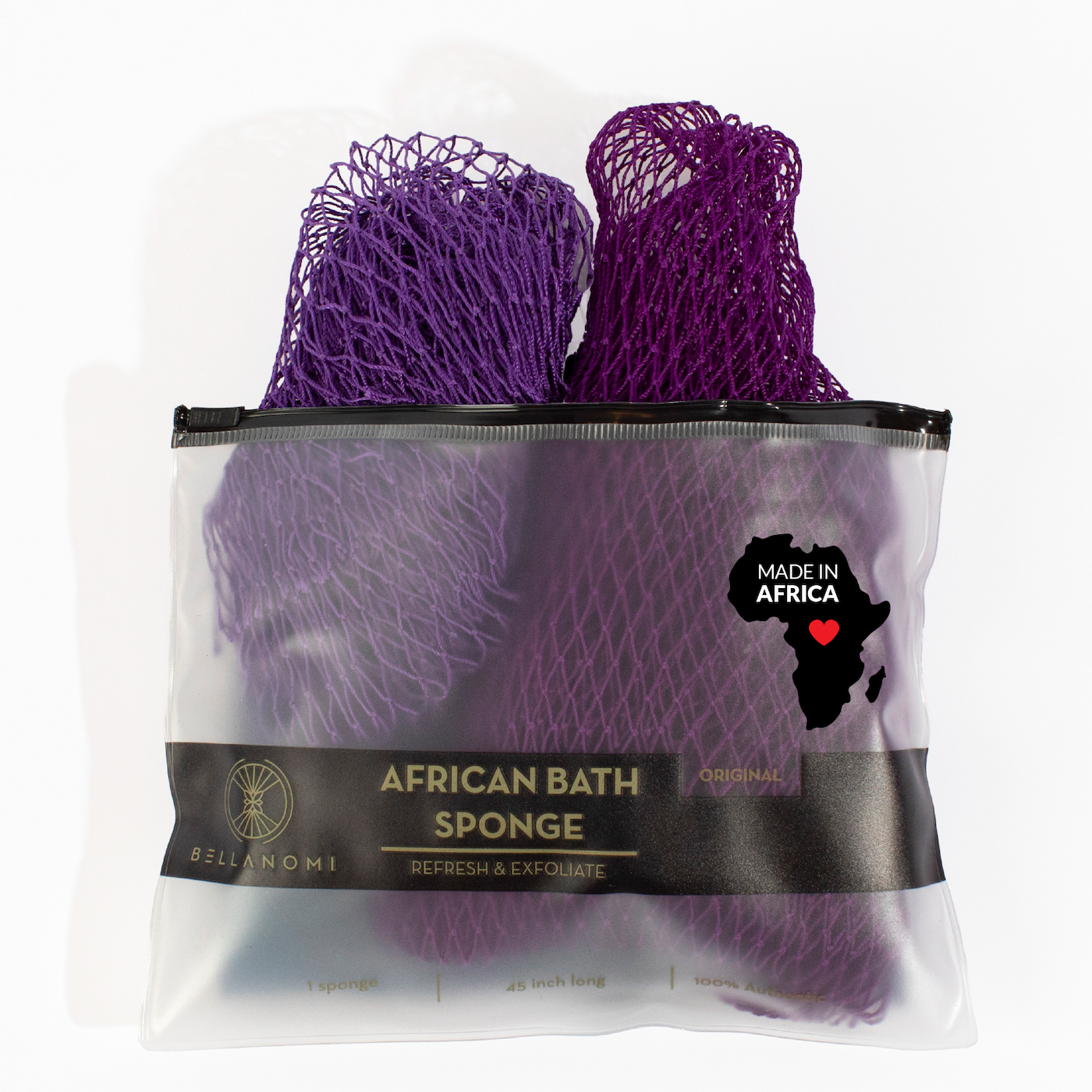 Bellanomi African Net Sponge + Mini Net Sponge Duo Pack