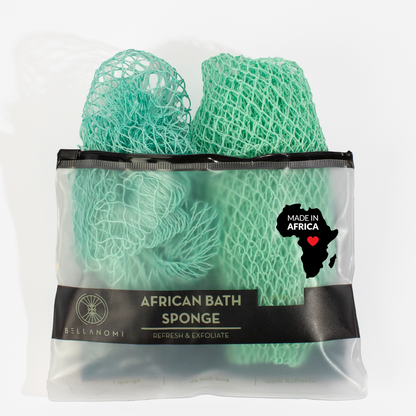 Bellanomi African Net Sponge + Mini Net Sponge Duo Pack
