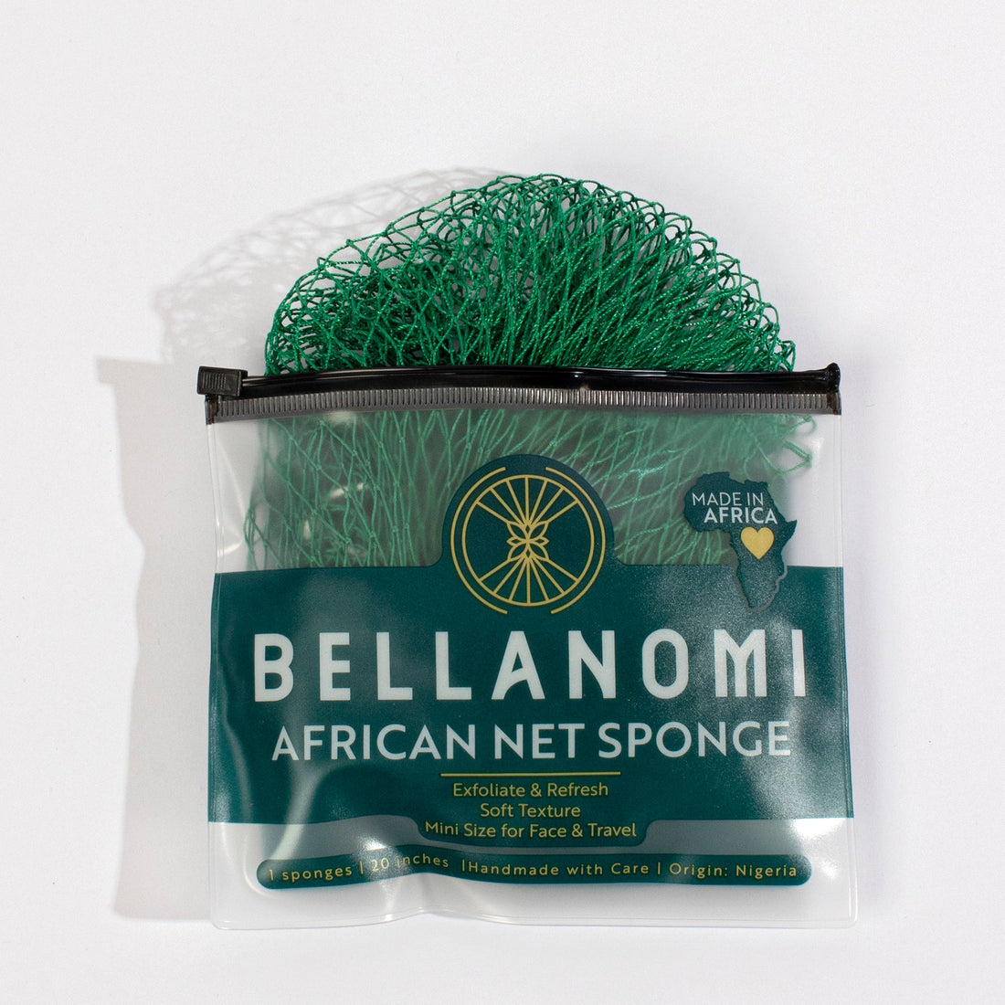 Bellanomi Mini Net Sponge Emerald green