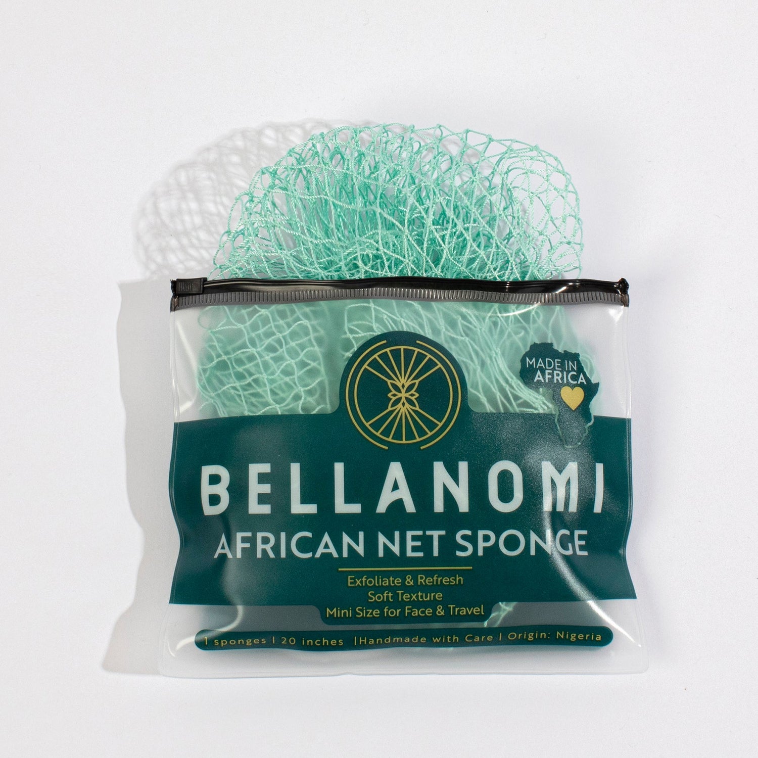 Bellanomi Mini Net Sponge  seafoam