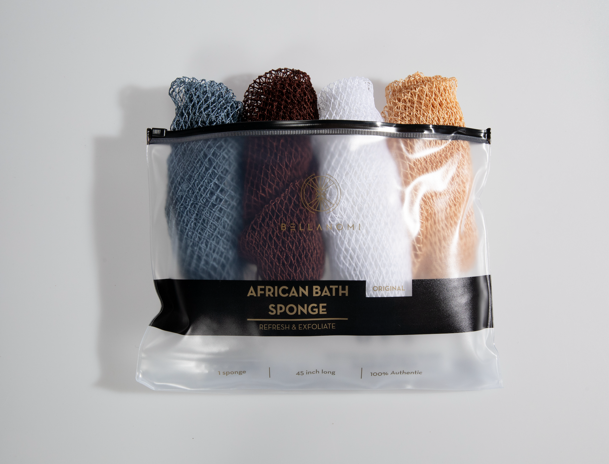 4-Piece African Exfoliating Net Sponge Set
