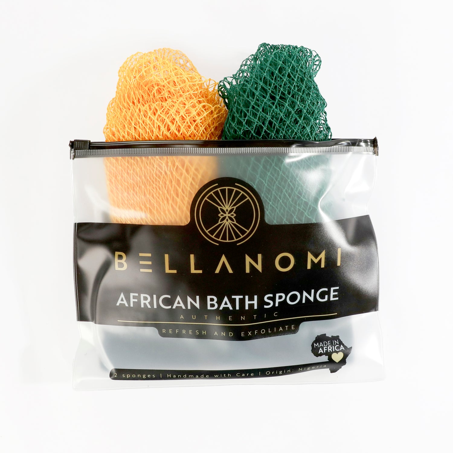 2-Pack African Exfoliating Net Sponge Classic