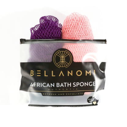 2-Pack African Exfoliating Net Sponge Classic
