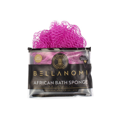 Packaged African bath sponge with &