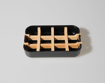 Eco-friendly Bamboo Self-Draining Soap Dish