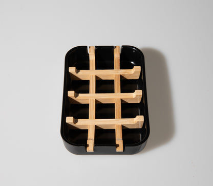 Eco-friendly Bamboo Self-Draining Soap Dish