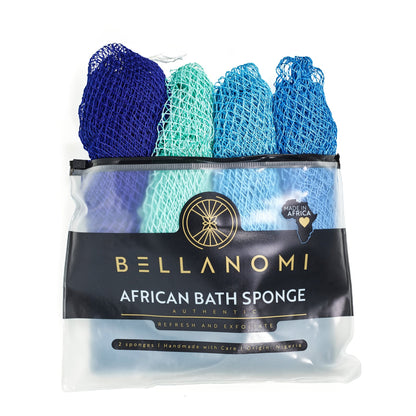 4-Pack African Exfoliating Net Sponge Classic