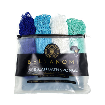 4-Pack African Exfoliating Net Sponge Classic