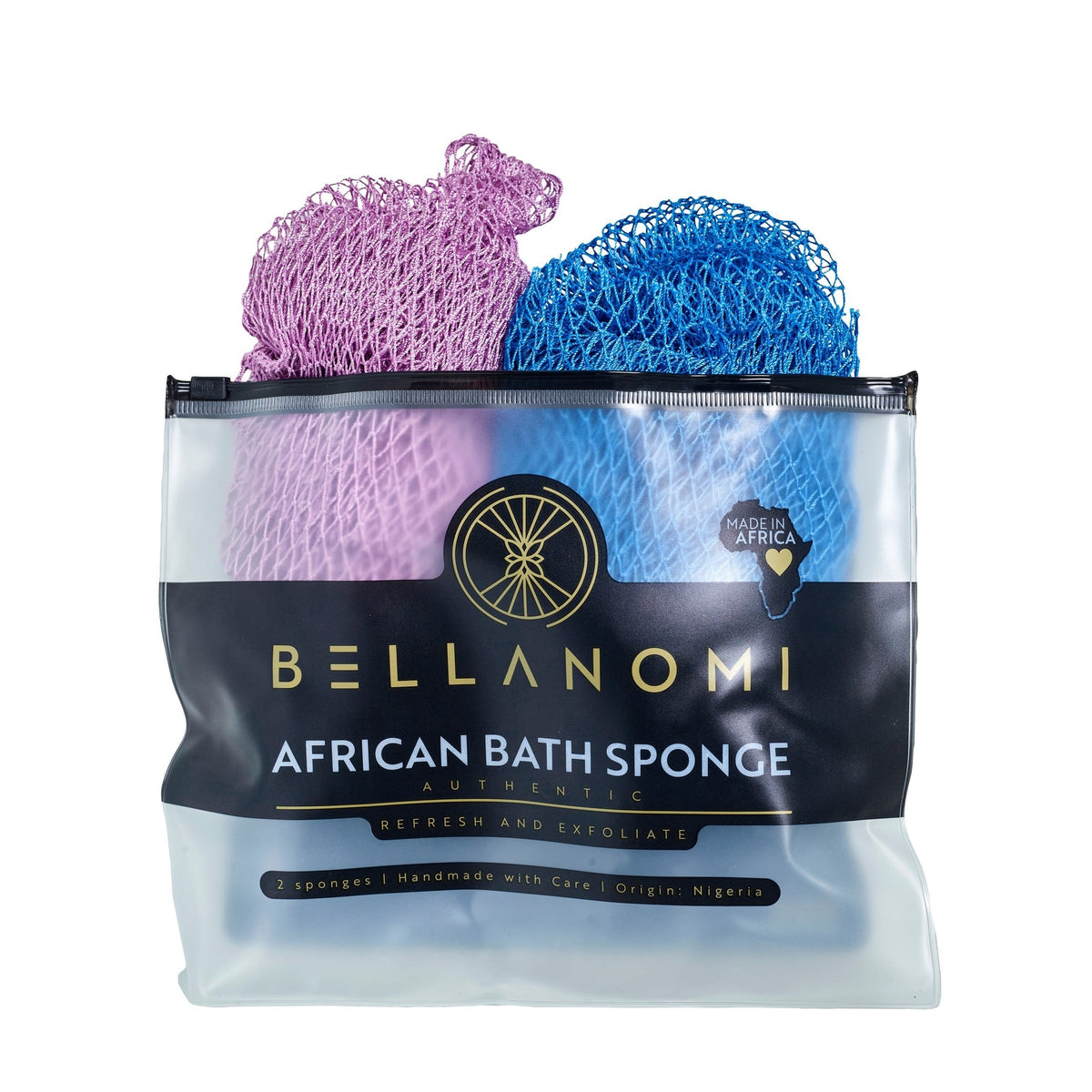 2-Pack African Exfoliating Net Sponge Classic